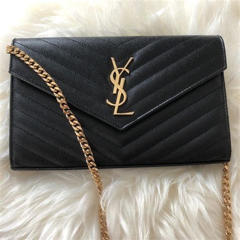 ysl chain wallets|ysl wallet on chain sale.